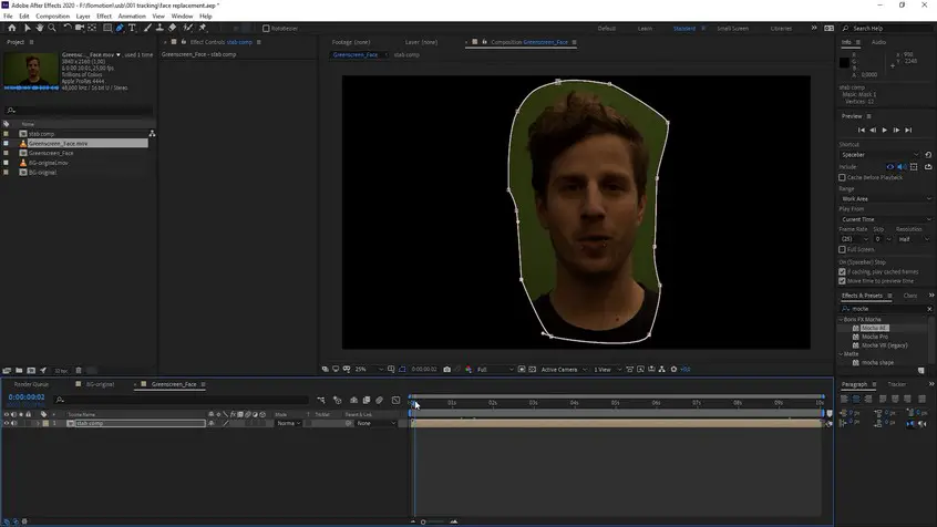 cs6 after effects replace head