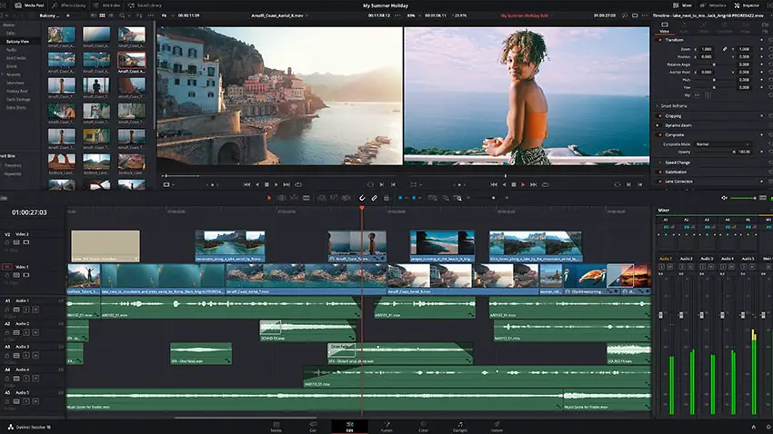 how to download video from davinci resolve 18
