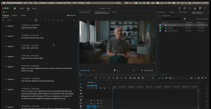 Adobe Demonstrates Text-Based Editing For Premiere Pro Beta | 4K Shooters