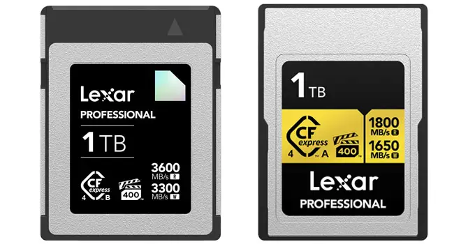 Lexar Announces Faster CFExpress 4.0 Media Cards